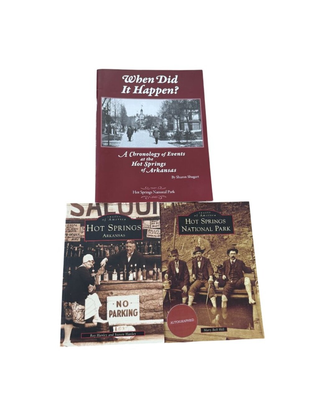 Hot Springs National Park Books Set Autographed When Did It Happen Chronology